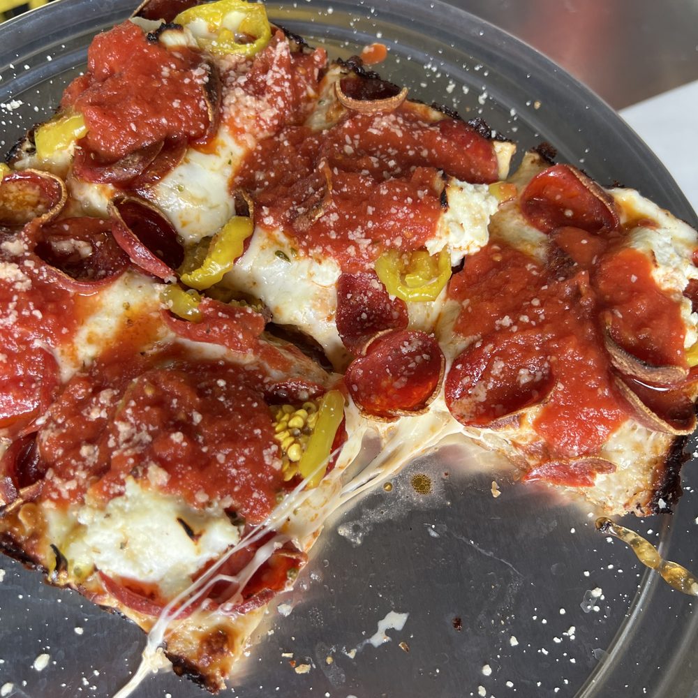 Grandma Bob's - Spicy Pepperoni Pizza - perfection!! - Pizza Near Me - Detroit, Michigan Grandma Bob's - Spicy Pepperoni Pizza - perfection!! - Pizza Near Me - Detroit, Michigan