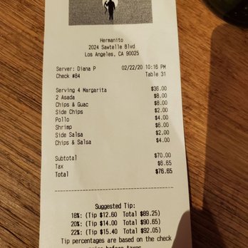 Hermanito - $8 just for chips & salsa - Mexican Near Me - Los Angeles, California Hermanito - $8 just for chips & salsa - Mexican Near Me - Los Angeles, California