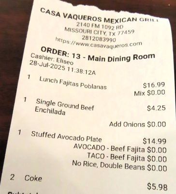 Menu photo 5 Casa Vaqueros Missouri City, TX Menu photo 5 Casa Vaqueros Missouri City, TX