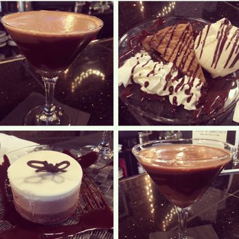 Lulu's Chocolate Bar - Peanut butter cup martini, slice of cookie with ice cream, 3 layered chocolate mousse, chocolate covered cherry martini! - Desserts Near Me - Savannah, Georgia Lulu's Chocolate Bar - Peanut butter cup martini, slice of cookie with ice cream, 3 layered chocolate mousse, chocolate covered cherry martini! - Desserts Near Me - Savannah, Georgia