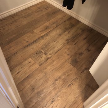 Soleil Floors - Closet before transition piece was placed. - Flooring Near Me - Round Rock, Texas