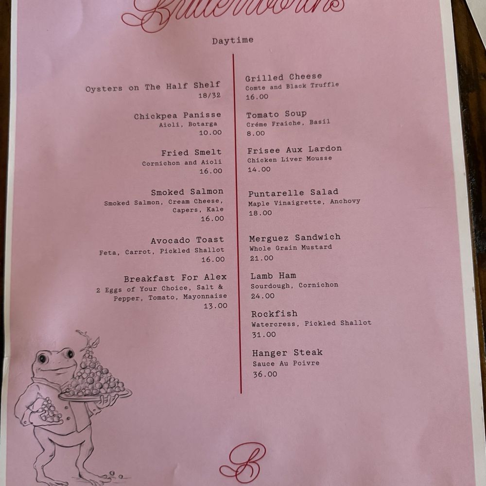 Butterworth’s - Daytime menu - Coffee & Tea Near Me - Washington, DC, District of Columbia