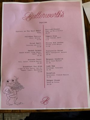 Menu photo 5 Butterworth’s Washington, DC, DC