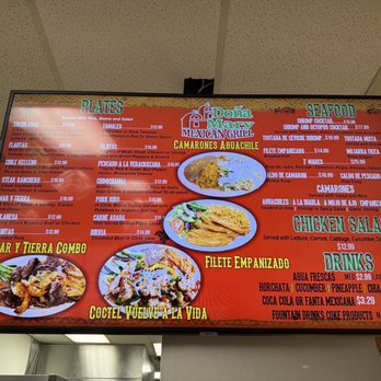 Dona Mary Mexican Grill - El menu - Tacos Near Me - Orem, Utah