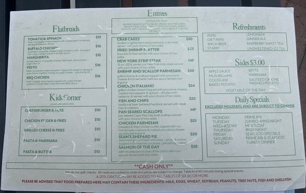Menu photo 2 Anglesea Pub North Wildwood, NJ Menu photo 2 Anglesea Pub North Wildwood, NJ