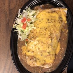 Mi Ranchito - Steak burrito smothered in green sauce