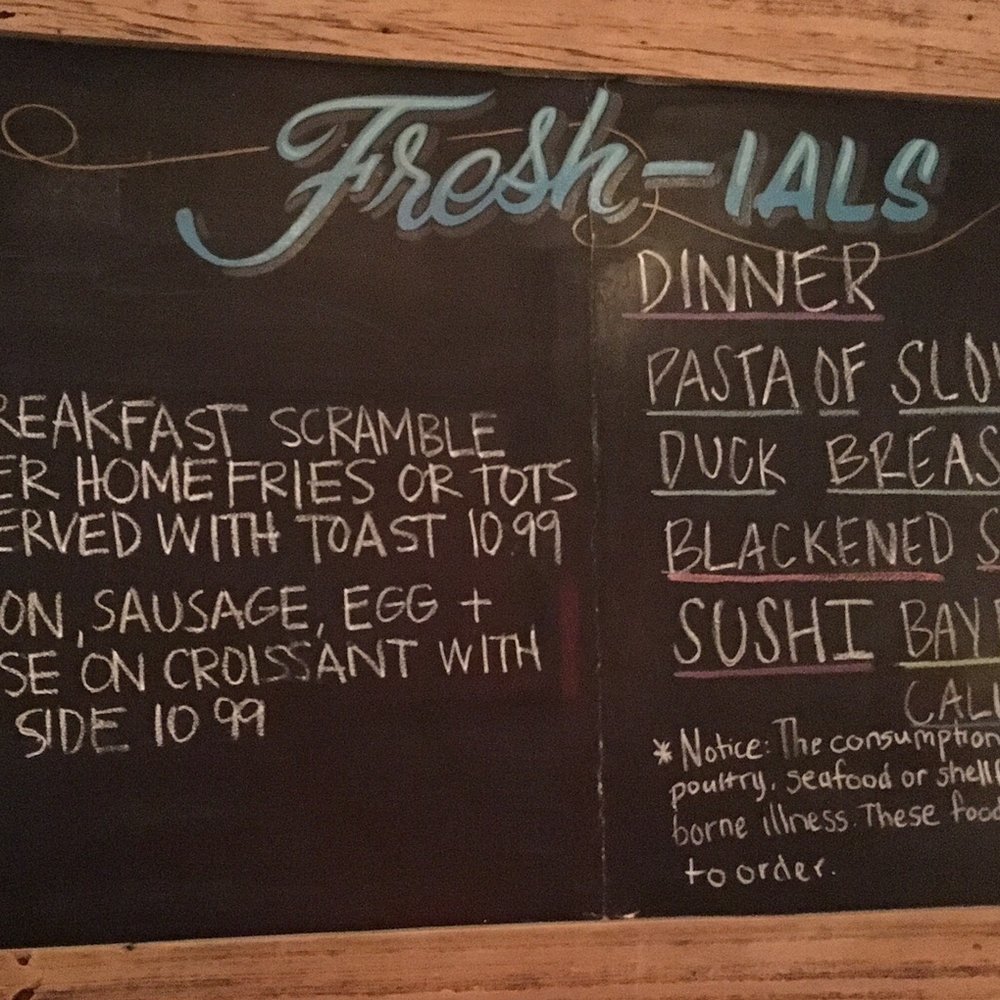 Bay Local Eatery - Specials board - New American Near Me - Virginia Beach, Virginia