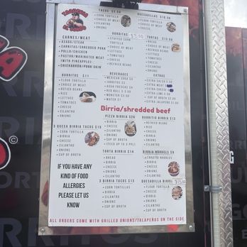 Taqueria El Gordo - Menu - Food Trucks Near Me - Slidell, Louisiana Taqueria El Gordo - Menu - Food Trucks Near Me - Slidell, Louisiana