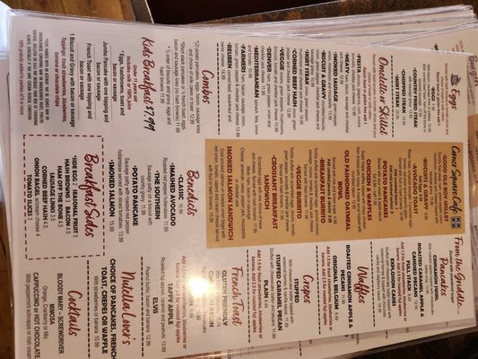 Menu photo 3 Corner Square Cafe Woodstock, IL