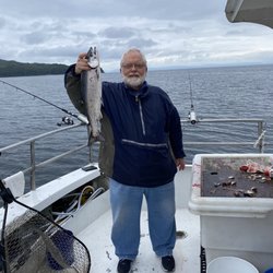 Alaska Good Time Charters - A King Salmon- the only one of the day. Lots of Silvers and Pinks tho!