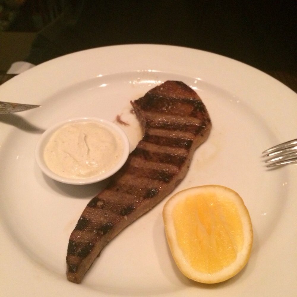 Wood Grill Ox Tongue....hmmm, the jury is still out! Wood Grill Ox Tongue....hmmm, the jury is still out!
