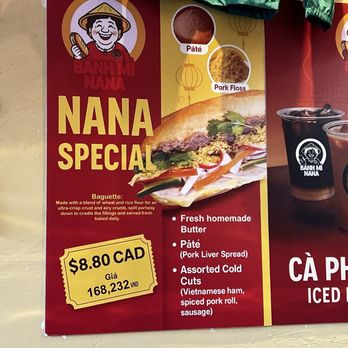 Banh Mi Nana - Banh Mi Nana Special - Sandwiches Near Me - Markham, Ontario