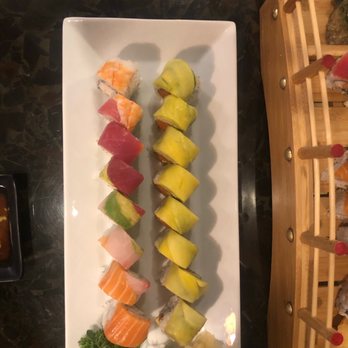 Sushi Ai - Rainbow and Mango roll - Japanese Near Me - Colorado Springs, Colorado Sushi Ai - Rainbow and Mango roll - Japanese Near Me - Colorado Springs, Colorado