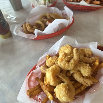 Red Crab House - Laurel - Fried Shrimp Basket, Cheese Steak and 5 Pieces Wings with French Fries - Seafood Near Me - Laurel, Maryland