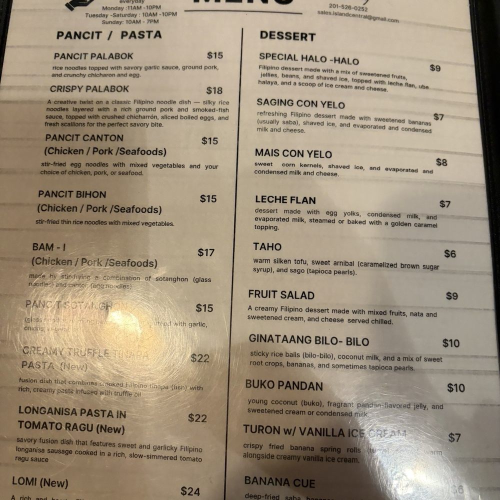 Island Central - Menu - Filipino Near Me - Jersey City, New Jersey Island Central - Menu - Filipino Near Me - Jersey City, New Jersey