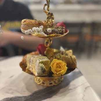 Rose Valley Sweets - baklava, zabon, shirini khamei, chocolate covered dates - Coffee & Tea Near Me - Johns Creek, Georgia Rose Valley Sweets - baklava, zabon, shirini khamei, chocolate covered dates - Coffee & Tea Near Me - Johns Creek, Georgia