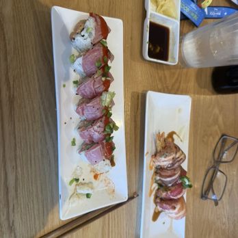 X-Fish - Volcano roll and sakura roll - Sushi Bars Near Me - Brea, California X-Fish - Volcano roll and sakura roll - Sushi Bars Near Me - Brea, California