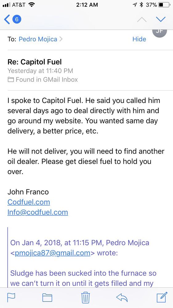 Slide of Rucci Oil Company