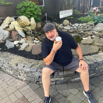 The Roasted Rooster - My man getting his fix on (6/10/23) - Coffee & Tea Near Me - Intercourse, Pennsylvania