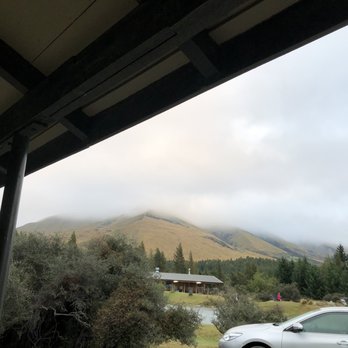 Glentanner Park Centre - View from outside cabins - Campgrounds Near Me - Mount Cook, CAN