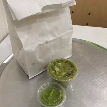 Guasaca - Chips & guasaca (it's like guacamole) and cilantro sauce - Venezuelan Near Me - Raleigh, North Carolina