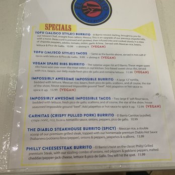 El Barrio Burritos - Specials - Mexican Near Me - Brooklyn, New York El Barrio Burritos - Specials - Mexican Near Me - Brooklyn, New York