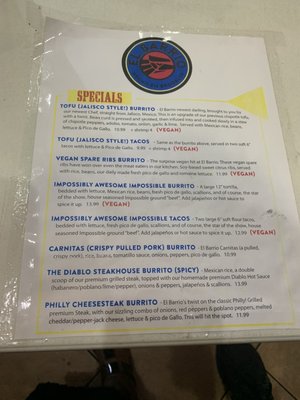 Menu photo 2 El Barrio Burritos Brooklyn, NY Menu photo 2 El Barrio Burritos Brooklyn, NY