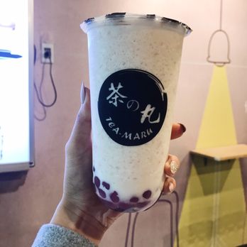 Tea Maru - Fresh Taro Milk with Sweet Potato Boba, $6.23 after tax - Bubble Tea Near Me - San Gabriel, California Tea Maru - Fresh Taro Milk with Sweet Potato Boba, $6.23 after tax - Bubble Tea Near Me - San Gabriel, California