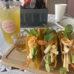"Bánh Xèo" Taco / Vietnamese Pancake Taco