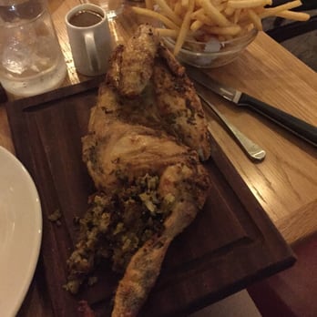 Hixter Bankside - The half roasted chicken and stuffing (to die for!) - British Near Me - London, XGL Hixter Bankside - The half roasted chicken and stuffing (to die for!) - British Near Me - London, XGL