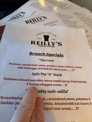 Menu photo 1 Reilly’s Public House Piermont, NY Menu photo 1 Reilly’s Public House Piermont, NY