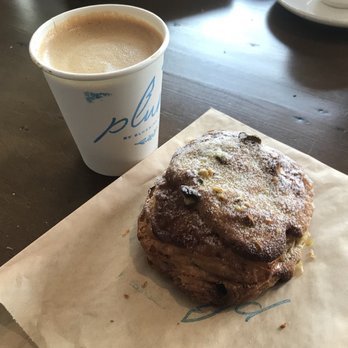 Pluma By Bluebird Bakery - Pistachio chocolate croissant and a small dirty chai - Bakeries Near Me - Washington, DC, District of Columbia Pluma By Bluebird Bakery - Pistachio chocolate croissant and a small dirty chai - Bakeries Near Me - Washington, DC, District of Columbia