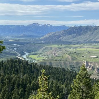 Mill Iron Ranch - View from the top of the 2 hour ride - Wildlife Hunting Ranges Near Me - Jackson, Wyoming