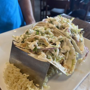 Pier 500 - Cajun Spiced Walleye Tacos Sandwich - American Near Me - Hudson, Wisconsin