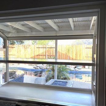 Superior Window - Interior view of newly installed Anlin garden box window over kitchen sink, aligned perfectly to our back of sink tiles! - Windows Installation Near Me - North Highlands, California