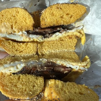 Stuff A Bagel - Bacon is beyond crispy & bagel not toasted even though it was requested multiple times - Bagels Near Me - Windermere, Florida