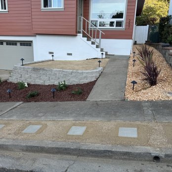 Moonraised Landscape - Front yard all redone. They also helped us pick out plants . - Landscaping Near Me - Half Moon Bay, California Moonraised Landscape - Front yard all redone. They also helped us pick out plants . - Landscaping Near Me - Half Moon Bay, California