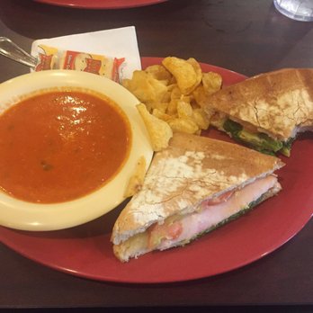 Becca's Cafe, Bistro & Catering - Turkey avocado sandwich with tomato basil soup, side of chips. AMAZING 3 Best sandwich ever - Sandwiches Near Me - Wausau, Wisconsin Becca's Cafe, Bistro & Catering - Turkey avocado sandwich with tomato basil soup, side of chips. AMAZING 3 Best sandwich ever - Sandwiches Near Me - Wausau, Wisconsin