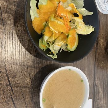 Hanari Cafe - Soup and salad included with the chicken katsu plate - Chinese Near Me - Lynnwood, Washington Hanari Cafe - Soup and salad included with the chicken katsu plate - Chinese Near Me - Lynnwood, Washington