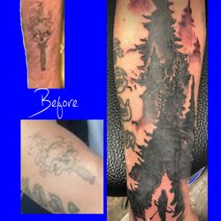 Queen Anne's Revenge Tattoo Studio - Cover up by John