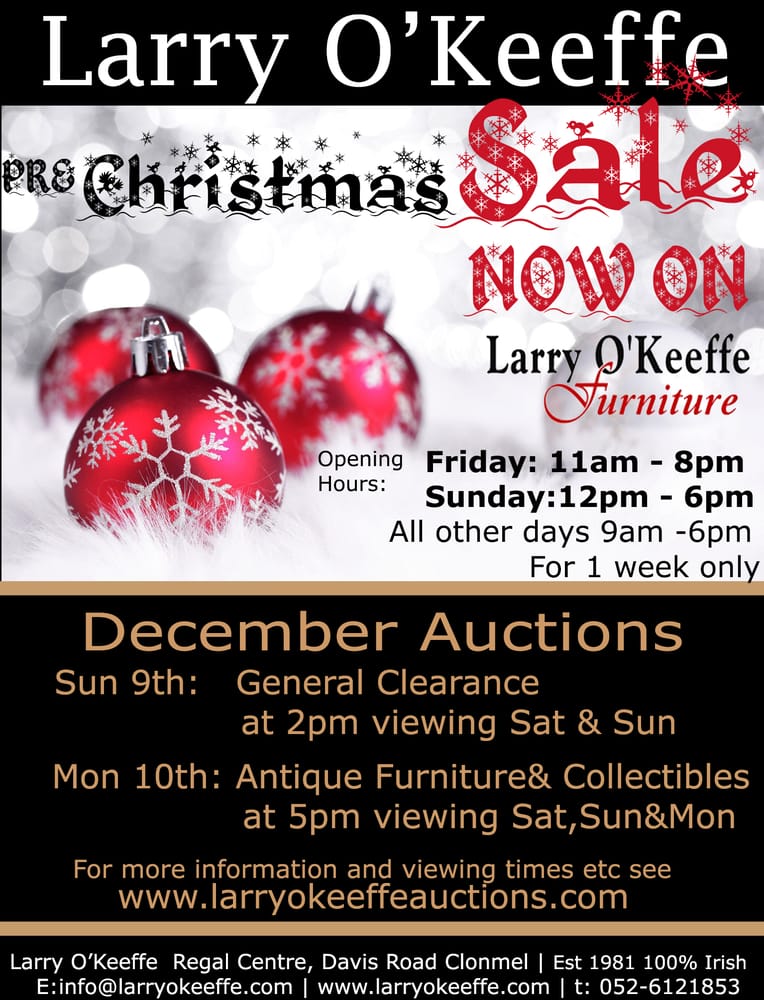 LARRY O’KEEFFE FURNITURE Updated September 2024 5 Davis Road