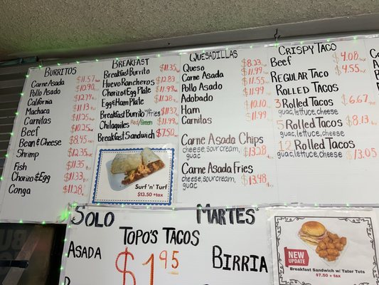 Menu photo 3 Topo's Tacos San Diego, CA