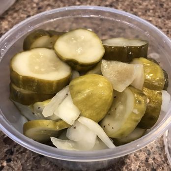 BBQ Alley - Homemade pickles were super addictive!! - Barbeque Near Me - Columbus, Ohio
