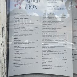 The Lunch Box - Main menu for Lunchbox