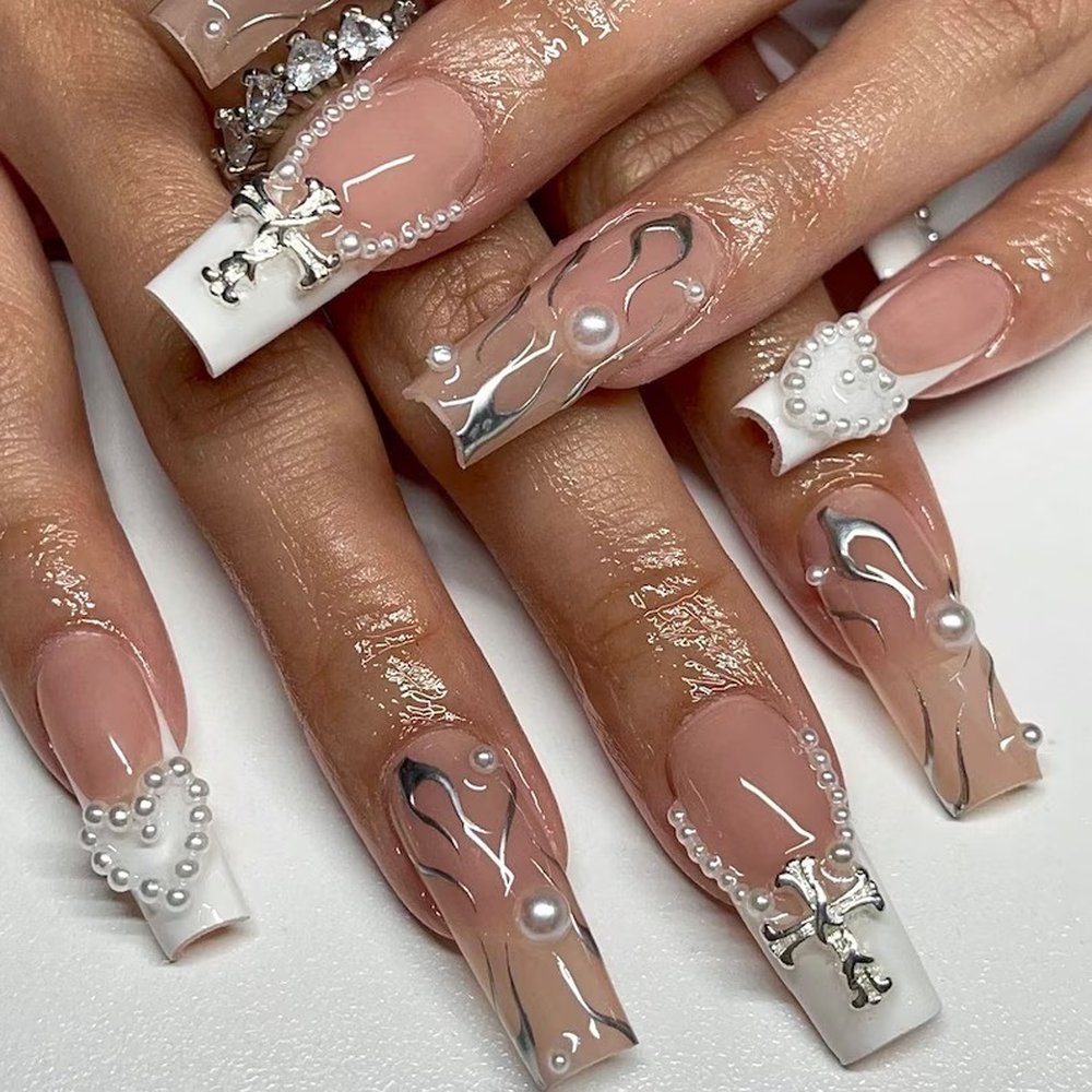 New Moon Nails - Picture reference I gave them. - Waxing Near Me - Mesa, Arizona New Moon Nails - Picture reference I gave them. - Waxing Near Me - Mesa, Arizona