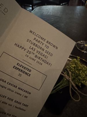 Menu photo 1 Stubborn Seed Las Vegas, NV Menu photo 1 Stubborn Seed Las Vegas, NV