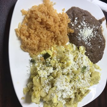 La Flor De Puebla - Migas with rice and beans - Mexican Near Me - Livingston, Texas
