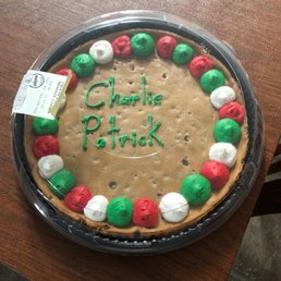 Lame decorating job on a cookie cake by the Meijer bakery Lame decorating job on a cookie cake by the Meijer bakery
