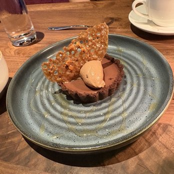 Posana Biltmore Park - Dark chocolate tart - New American Near Me - Asheville, North Carolina Posana Biltmore Park - Dark chocolate tart - New American Near Me - Asheville, North Carolina