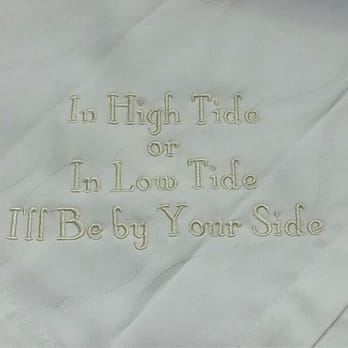 Stitchworks Custom Embroidery - A part of a wedding gift I put together - Embroidery & Crochet Near Me - Portland, Oregon